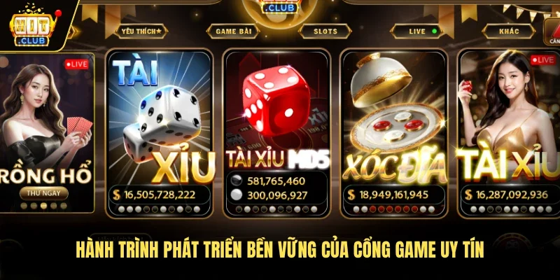 Hành trình phát triển bền vững của cổng game uy tín